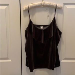 Dressy tank top/ dark gray